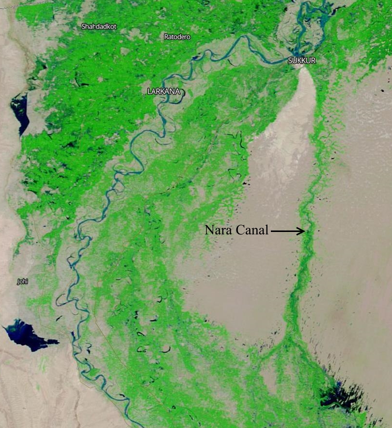Which is the largest canal in Pakistan? 2 Nara Canal