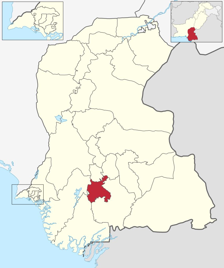 Sindh smallest district by population