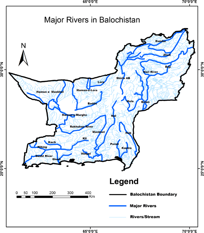 How many rivers are there in Balochistan? 2 major rivers in Balochistan