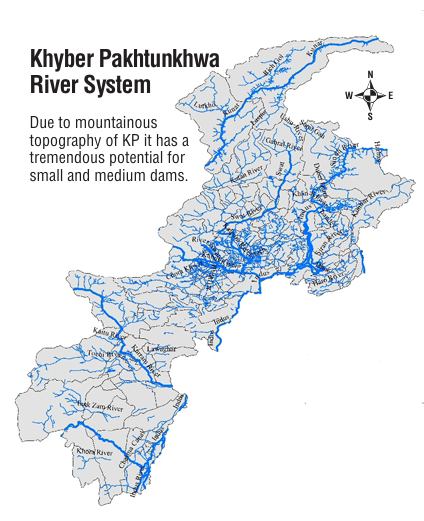 How many rivers are there in Khyber Pakhtunkhwa (KPK)? 2 Rivers in KPK